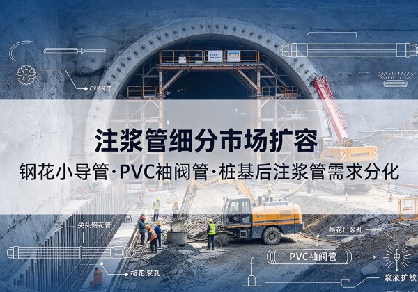 华宁注浆管细分市场扩容，隧道钢花小导管、PVC 袖阀管、桩基后注浆管需求分化